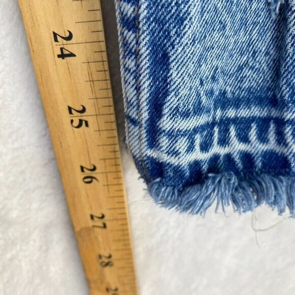 Abercrombie & Fitch Jeans Women Sz 26 The Mom High Rise Distressed Raw Hem - Picture 10 of 16